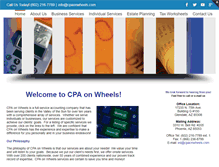 Tablet Screenshot of cpaonwheels.com